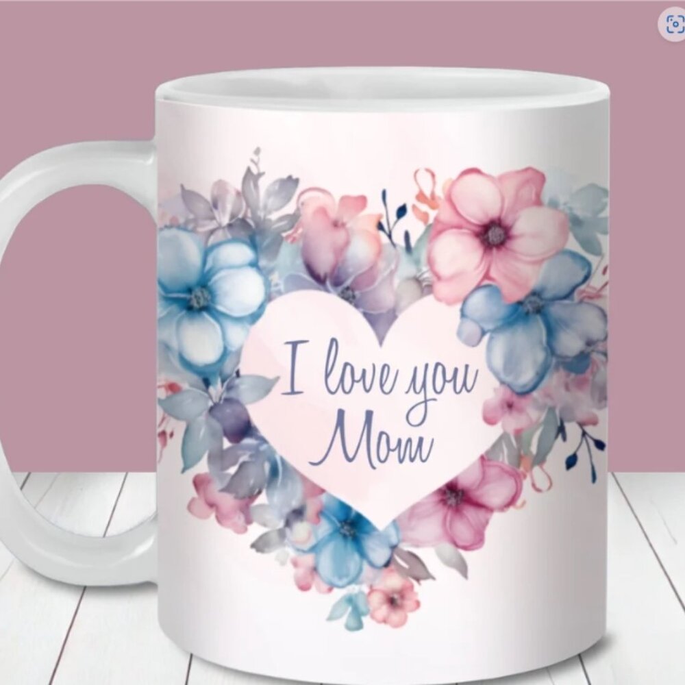 Mother's Day Mug. I love You And Heart Of The Home, 11oz with Box